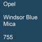 Preview: Opel, Windsor Blue Mica, 755.